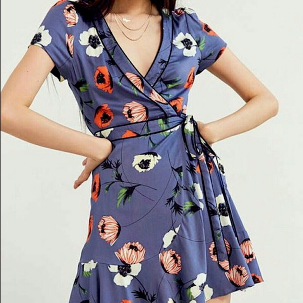 Kimchi Blue Floral Wrap Dress | Urban Outfitters